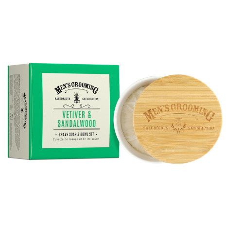SCOTTISH FINE SOAPS Vetiver and Sandalwood, Shaving soap in ceramic packaging 100 g