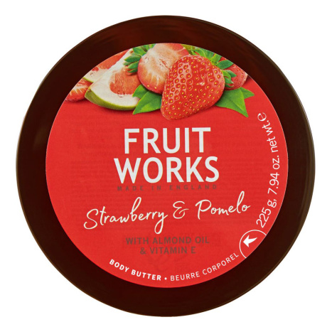 FRUIT WORKS Strawberry and Pomelo Body Oil with Almond Oil and Vitamin E 225g