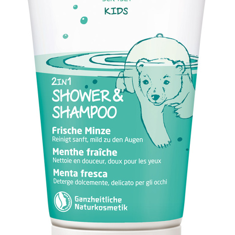 WELEDA KIDS 2in1 Shower gel & shampoo for children with mint 150ml