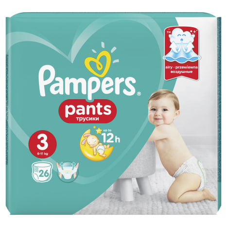 PAMPERS гащи CP S3 Midi 6-11kg x 26