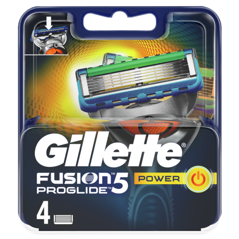 GILLETTE Fusion PrGl Power опак от 4 ножчета