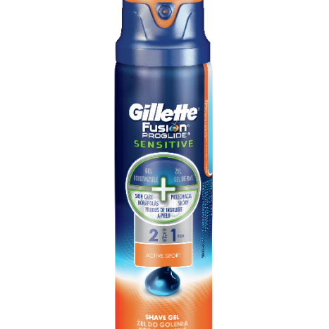 GILLETTE FUSION PROGLIDE SPORT 2 in 1 shaving gel 170ml