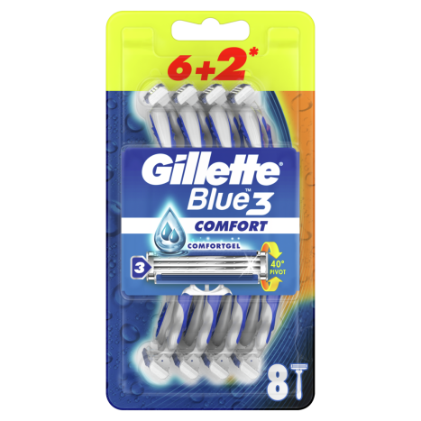 GILLETTE BLUE 3 самобръсначка 6+2