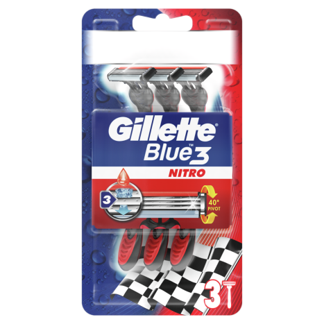 GILLETTE Blue3 Nitro еднодневка самобръсначка 3 в опаковка