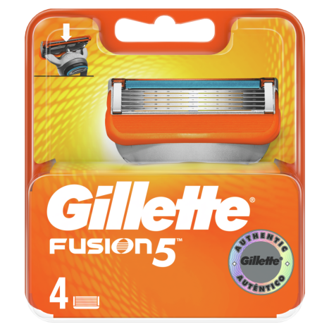 GILLETTE FUSION spare blades x 4