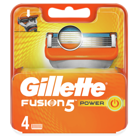 GILLETTE FUSION POWER опаковка от 4 ножчета