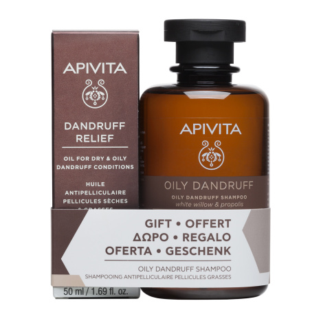 APIVITA PROMO Anti-dandruff oil 50ml + Oily anti-dandruff shampoo 250ml