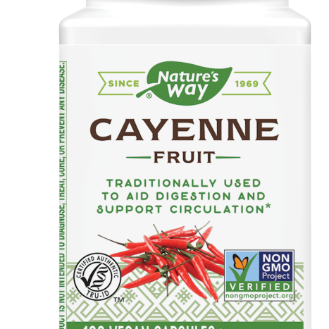 NATURES WAY CAYENNE PEPPER лют пипер 450mg x 100 caps