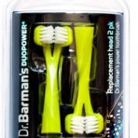 DR.BARMANS SONIC DUOPWER green electric brush heads