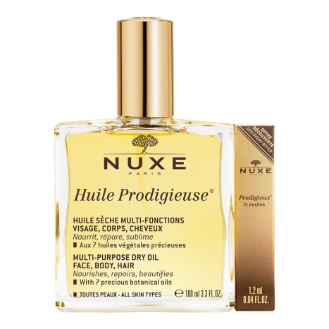 NUXE PROMO HUILE PRODIGIEUSE multifunctional dry oil 100ml + mini perfume 1.2ml