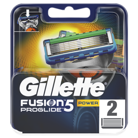 GILLETTE FUSION PROGLIDE POWER blades x 2