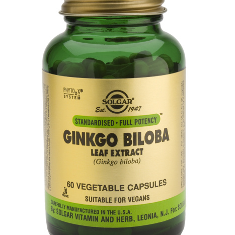 SOLGAR SFP GINKGO BILOBA LEAF EXTRACT Ginkgo Biloba leaf extract x 60 caps