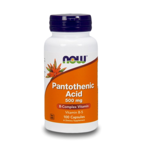 NOW PANTOTHENIC ACID Пантотенова к-на(vitamin B5) 500mg x 100 caps