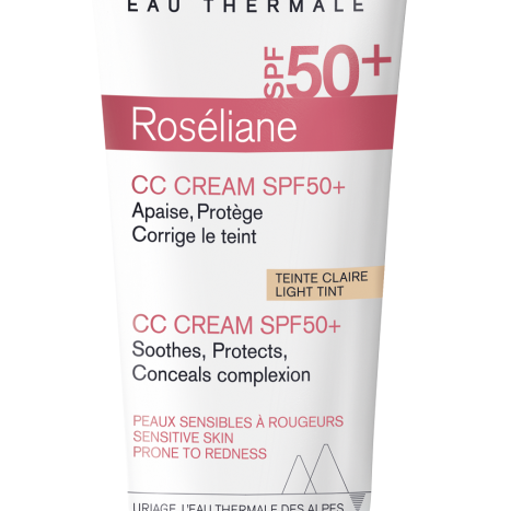 URIAGE ROSELIANE CC SPF50+ тониран крем светъл за кожа склонна към зачервяване 40ml