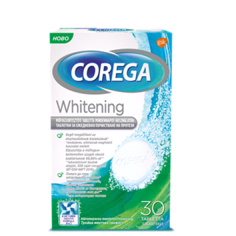 COREGA WHITENING избелващи таблетки x 30