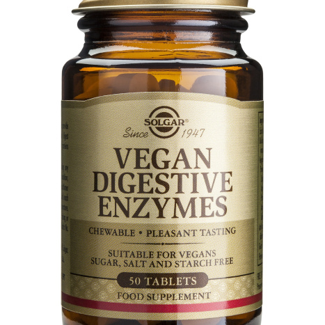 SOLGAR VEGAN DIGESTIVE ENZYMES Vegan Digestive enzymes x 50 tabl