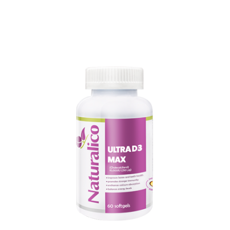 NATURALICO ULTRA VITAMIN D3 Ултра витамин Д3 5000IU x 60 softgels