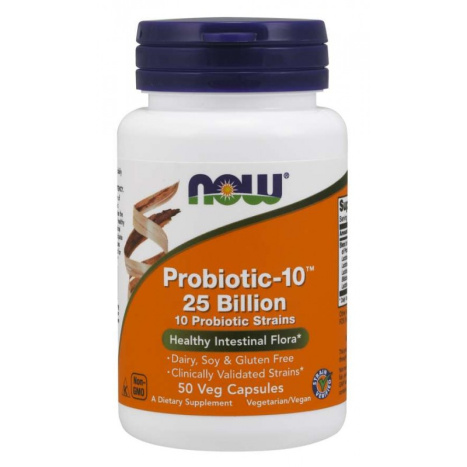 NOW PROBIOTIC-10 Probiotic-10 25 Billion x 50 capsules