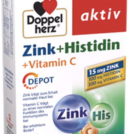 DOPPELHERZ AKTIV Zinc + Histidine + Vitamin C x 30 tabl