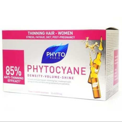 PHYTO PHYTOCYANE anti-hair loss serum for women 7.5ml x 12amp