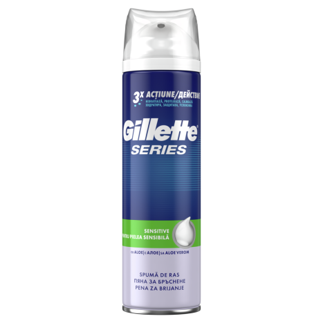 GILLETTE Series Shaving foam for sensitive skin 250ml