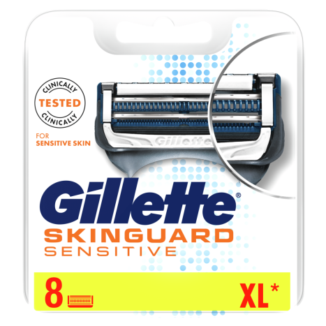 GILLETTE SKINGUARD SENSITIVE pack of 8 blades