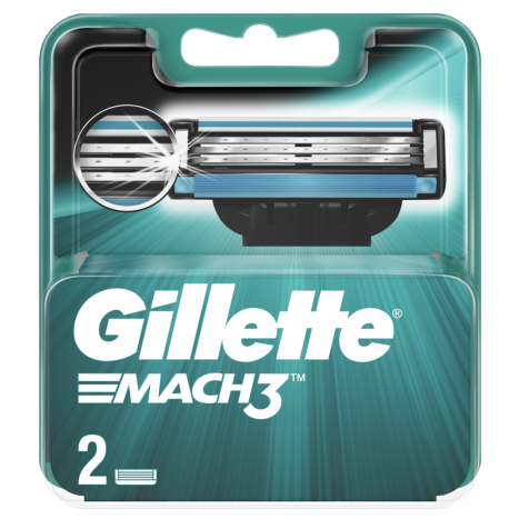 GILLETTE Mach 3 pack of 2 blades