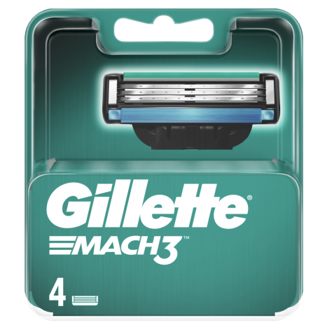 GILLETTE Mach 3 pack of 4 blades