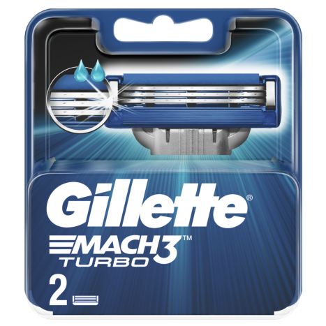 GILLETTE Mach 3 Turbo pack of 2 blades