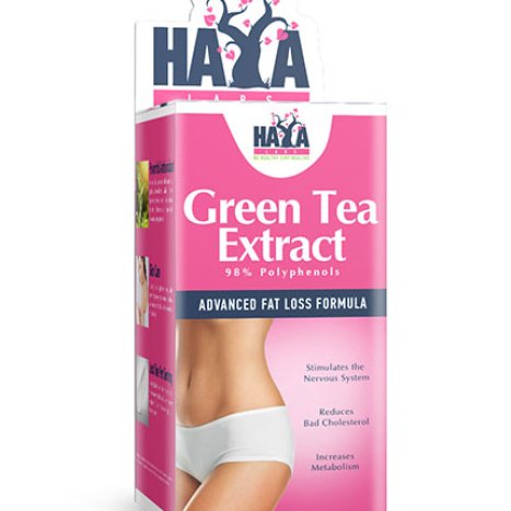 HAYA LABS GREEN TEA EXTRACT Green tea, fat burning extract 500mg x 60caps
