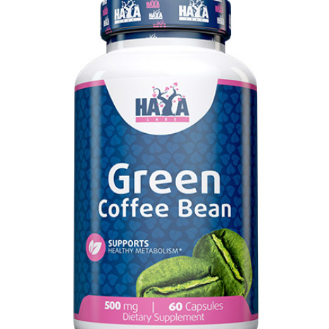 HAYA LABS GREEN COFFE BEAN Екстракт от зърна на зелено кафе 500mg x 60caps