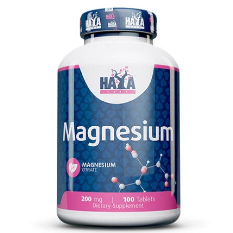 HAYA LABS MAGNESIUM CITRATE for fast muscle recovery 200mg x 100 tabl