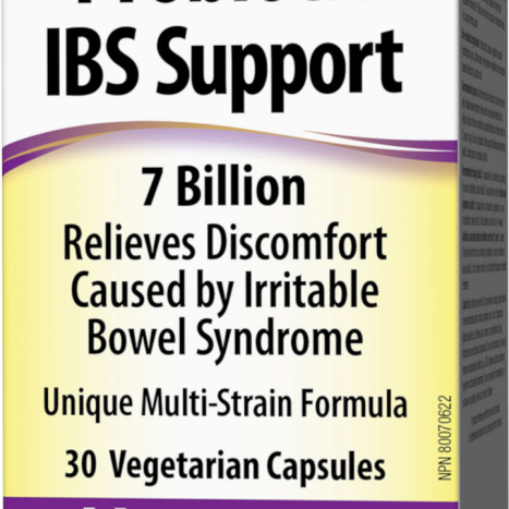 WEBBER NATURALS PROBIOTIC IBS Support 7 billion active probiotics, 4 strains x 30 caps