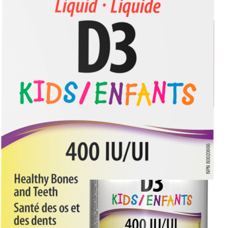 WEBBER NATURALS Liquid D3 for kids 400IU liquid vitamin D3 for children 35ml