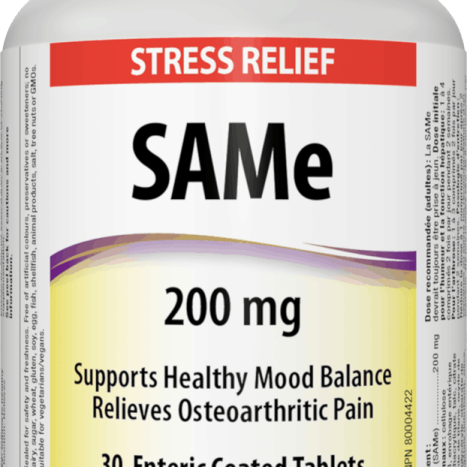 WEBBER NATURALS SAMe Supports good mood and relieves pain 200mg x 30 tabl
