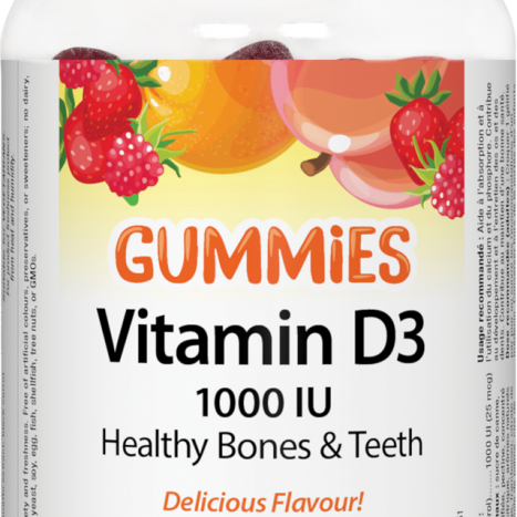 WEBBER NATURALS GUMMIES VITAMIN D3 Vitamin D 1000IU x 90 tabl
