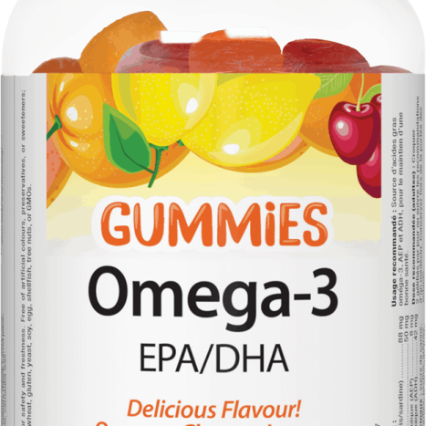 WEBBER NATURALS GUMMIES OMEGA 3 EPA/DHA Omega-3 Gelled x 90 gummies
