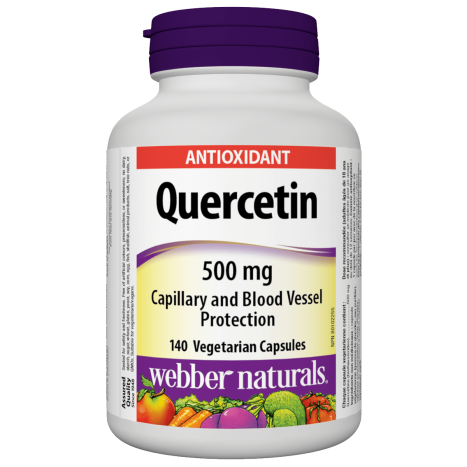 WEBBER NATURALS QUERCETIN 500mg to support the heart and blood vessels x 140 caps