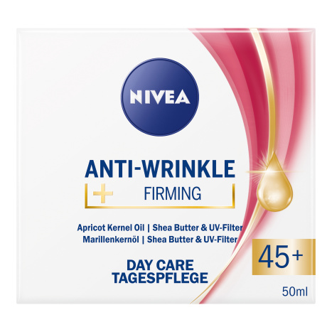 NIVEA AntiWrinkle+ Стягащ дневен крем против бръчки 45+ 50ml