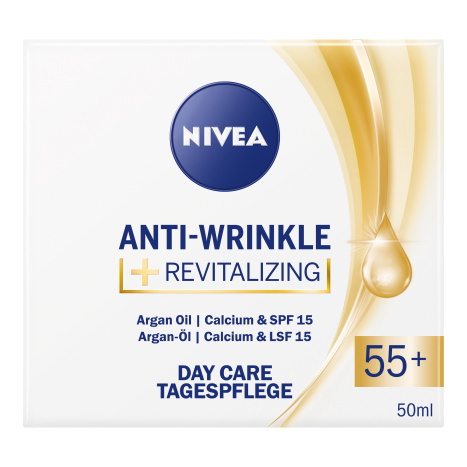 NIVEA AntiWrinkle+ Възстановяващ дневен крем против бръчки 55+ 50ml