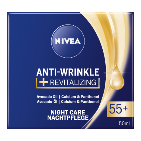 NIVEA AntiWrinkle+ Restorative Anti-Wrinkle Night Cream 55+ 50ml