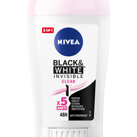 NIVEA Deo Stick for women Invisible on Black & White Clear 40ml