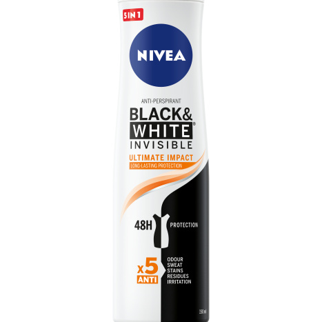 NIVEA Deo Spray for women Invisible on Black & White Ultimate Impact 150ml