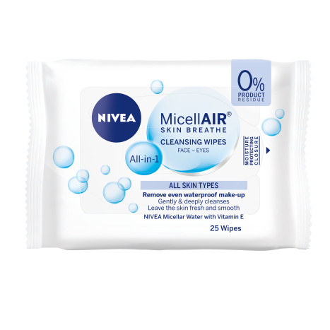 NIVEA Cleansing wipes with micellar water 25 pcs