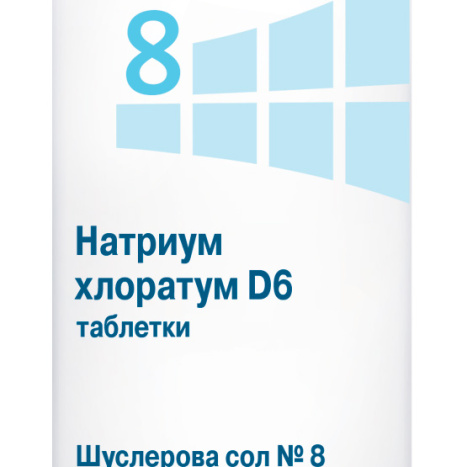 SCHUESSLER SALTS N8 natrium chloratum D6 x 80 tabl