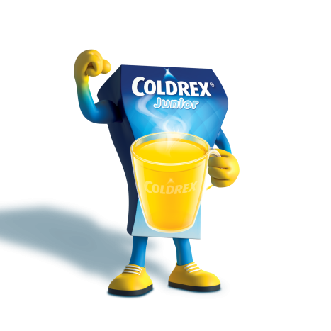 COLDREX JUNIOR For colds and flu for children with lemon flavor x 10 sach