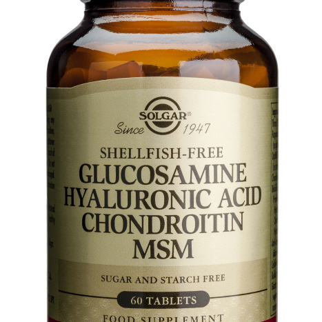 SOLGAR GLUCOSAMINE HYALURONIC ACID CHONDROITIN MSM x 60 tabl