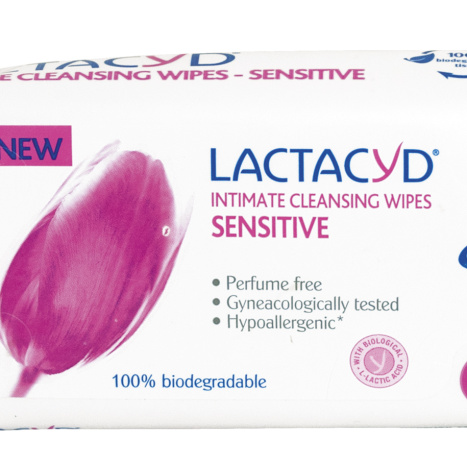 LACTACYD intimate wipes sensitive x 15