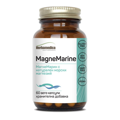 HERBAMEDICA MAGNE MARINE natural magnesium 350mg x 60 caps