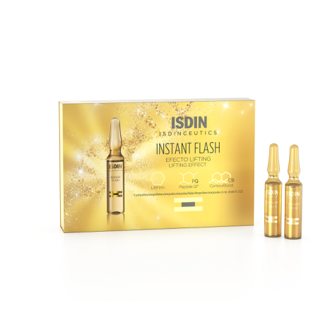 ISDIN ISDINCEUTICS INSTANT FLASH Ampoules with an immediate lifting effect 5x2ml